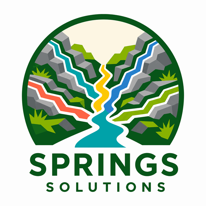 Springs Solutions — streams melding into one river
